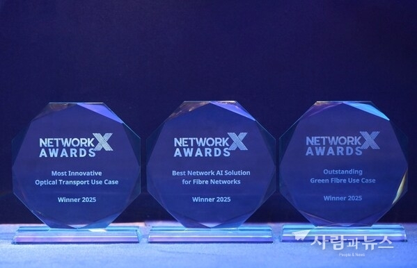 Huawei won three awards in the all-optical network field at Network X.